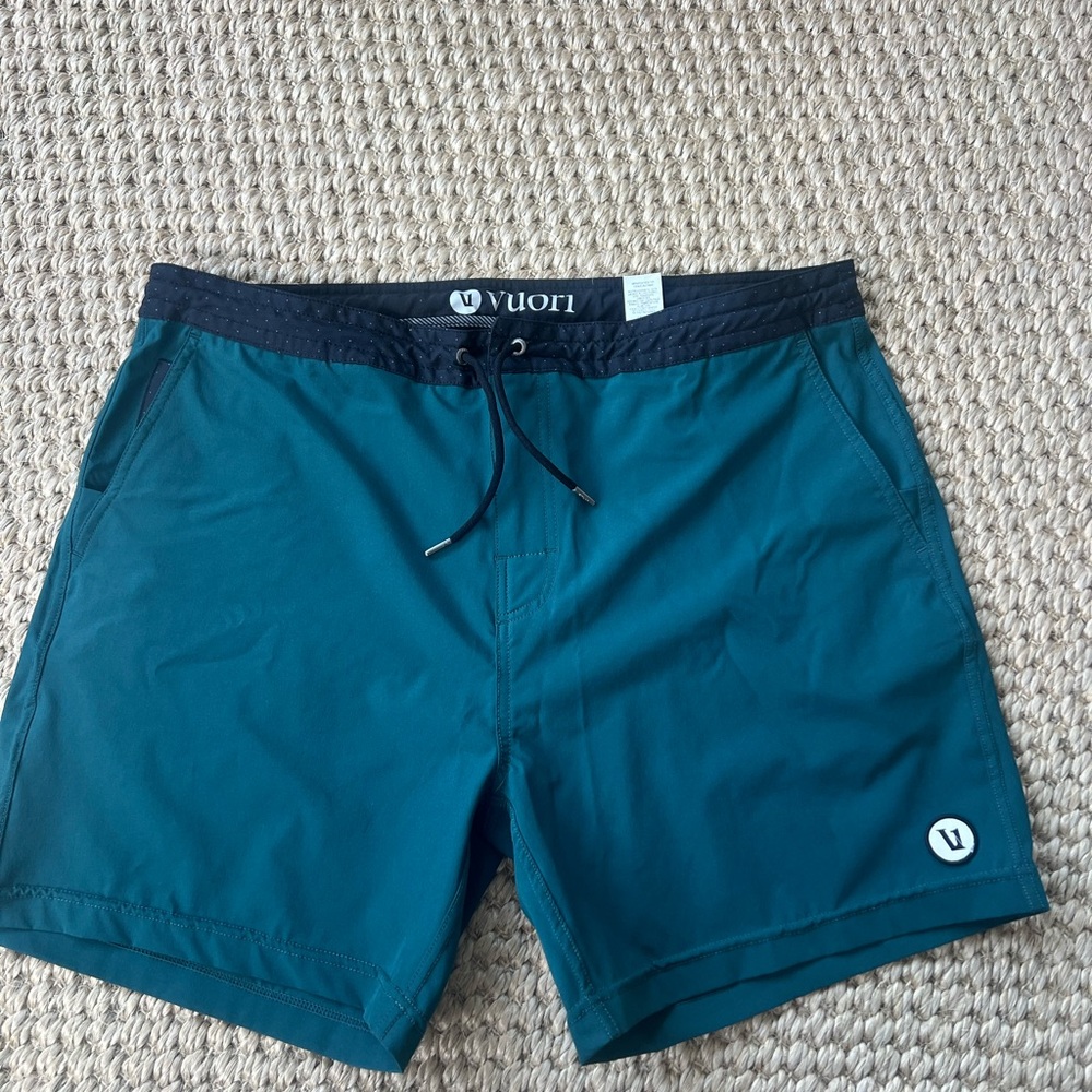 Vuori Men's Deep Teal Swim Trunks
